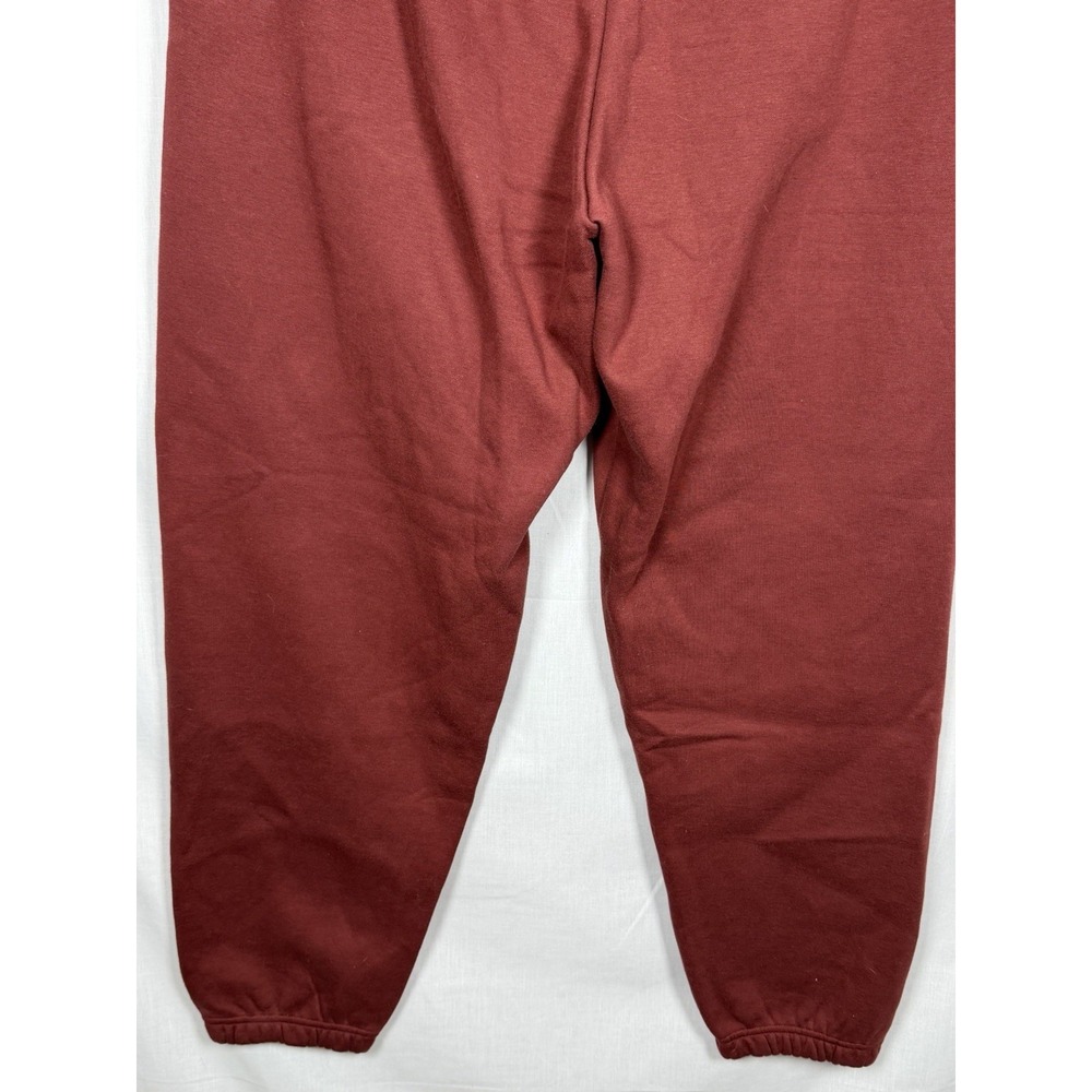 SKIMS Classic Fleece Jogger Womens Burgundy Drawstring Sweatpants Lg Comfort - Picture 8 of 10